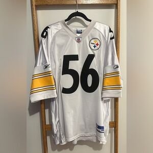 White Lamar Woodley Pittsburgh Steelers Jersey